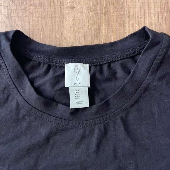 Joie black eyelet sleeve $150 blouse. Size large - Picture 5 of 7